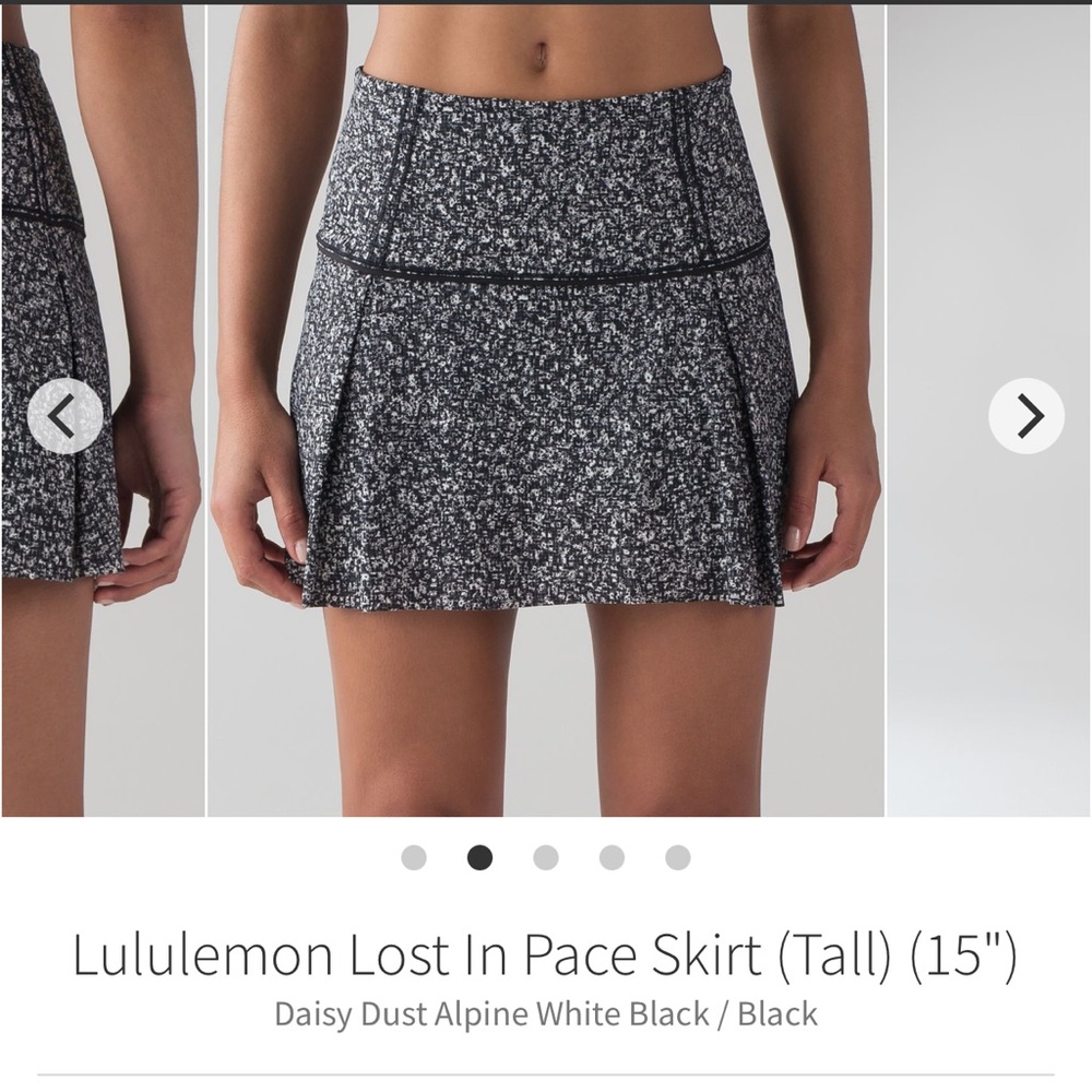 lululemon athletica Lost in Pace Skirt Tall Daisy Dust Mini Skirt